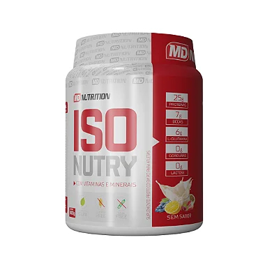 Whey Isolado 900g ISO Nutry MD Nutrition | 25g Proteína | Zero Lactose e Açúcar | Vitaminado