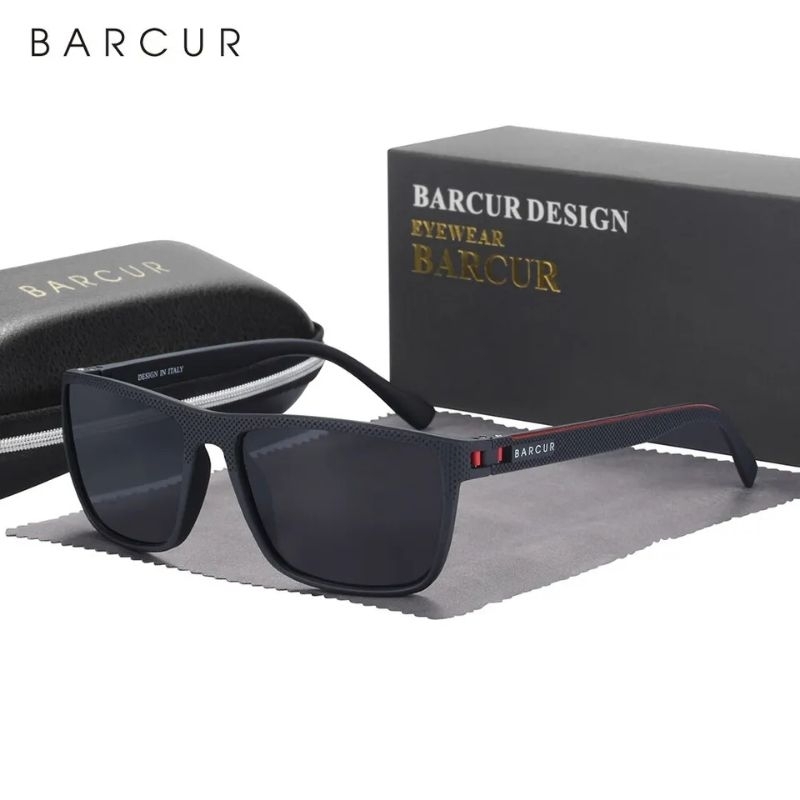 Óculos de Sol BARCUR Polarizado | TR90 Leve e Resistente | Proteção UV400.