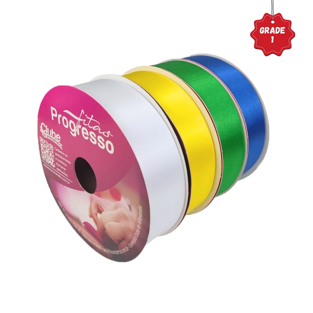 Fita de Cetim 30mm Progresso Face Simples N°7 50m - Grade 1 em Oferta na Shopee