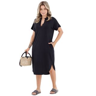 Vestido Chemise Gola V Visco 9001-A