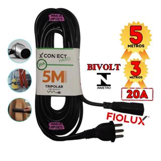 Extensao de Energia Hard 5M, 3M Bivolt Tripolar Cordao Prolongador 20A Fiolux Envio Rapido em Oferta na Shopee