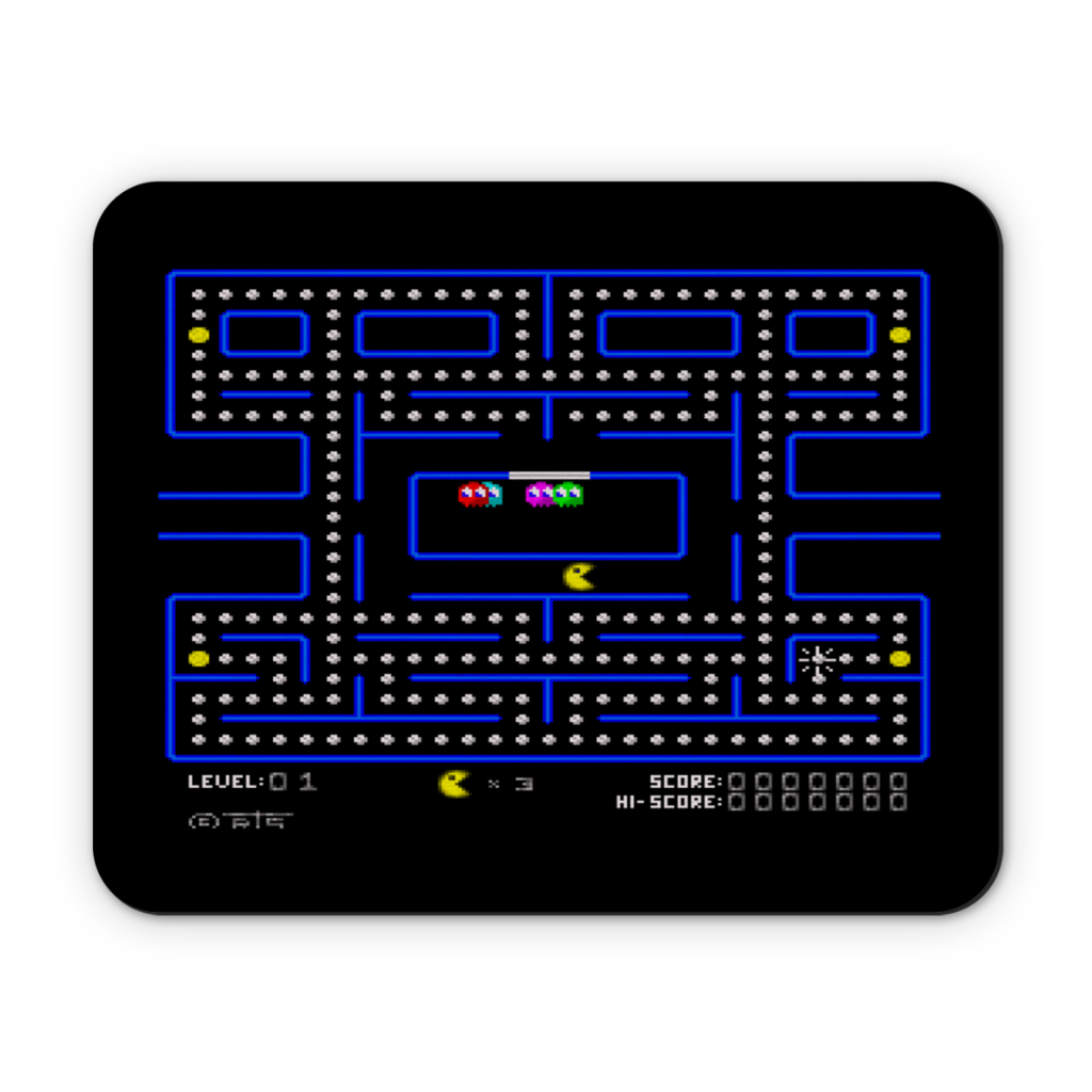 Mousepad Estampado Pac-Man 21x17cm Neoprene