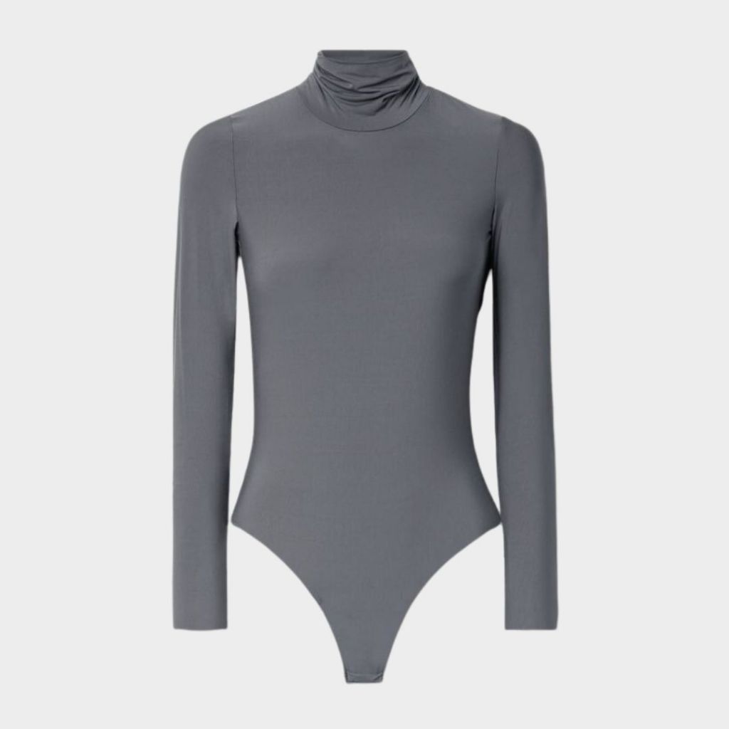 Body Manga Longa Gola Alta Blogueira Modinha Tendencia Estiloso Feminino Tecido Suplex P M G GG em Oferta na Shopee