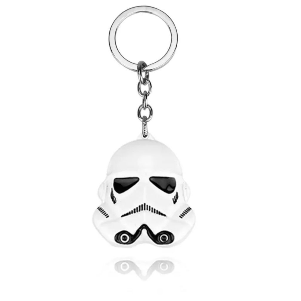 Chaveiro Metal Stormtrooper Star Wars Pendente Mochila Ziper Stormtrooper