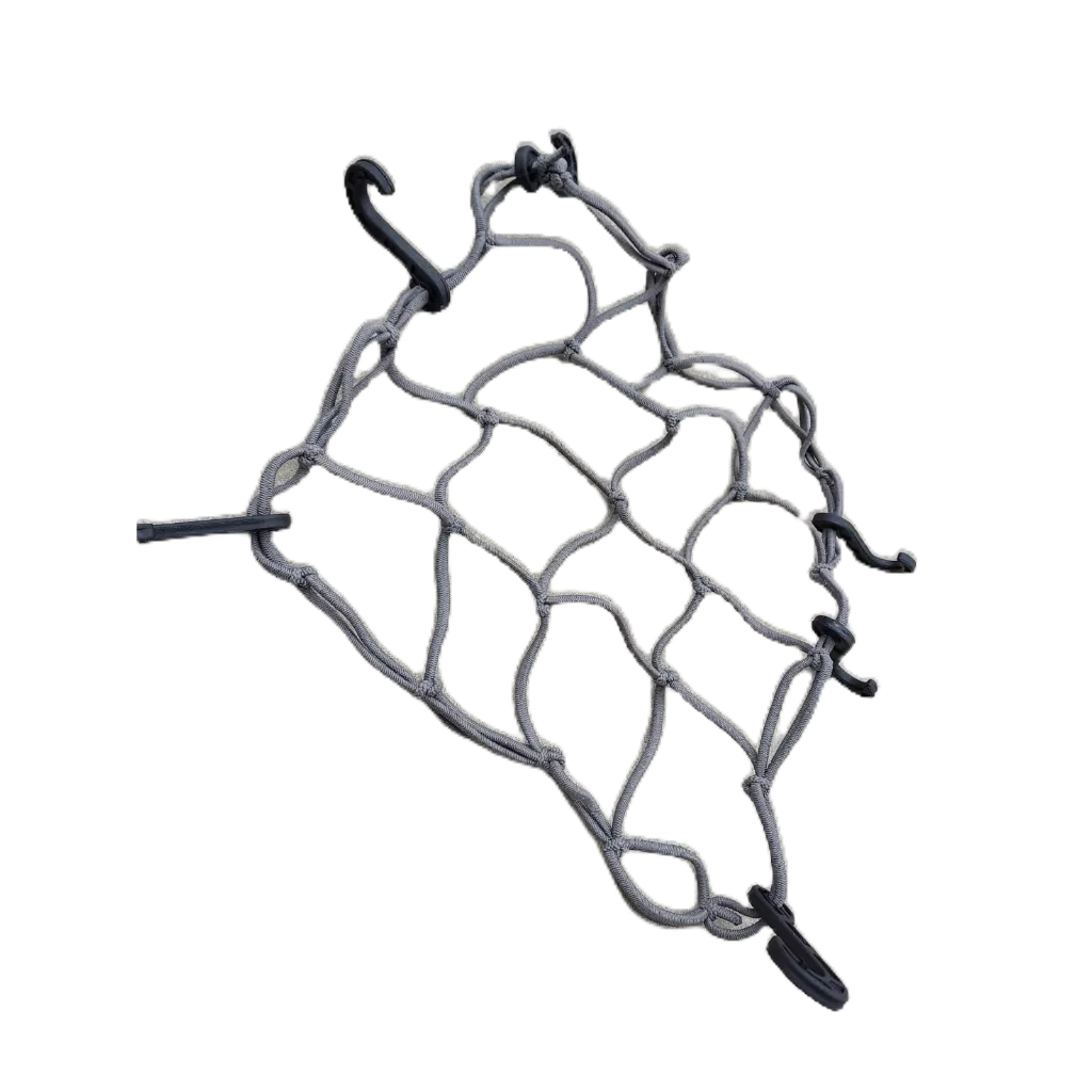 Rede Elástica Aranha para Capacete Cor Cinza