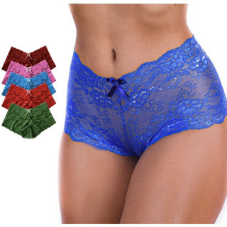 Kit Com 11 Calcinhas Caleçon Luxo Shortinho Rendado Espera Marido Lingerie Sexy