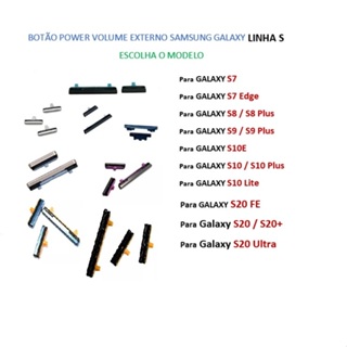 Botão Power Volume Galaxy S7 / S7 Edge / S8 / S8Plus / S9 / S10 / S10+ / S10 Lite / S20 / S20Plus S20Ultra em Oferta na Shopee