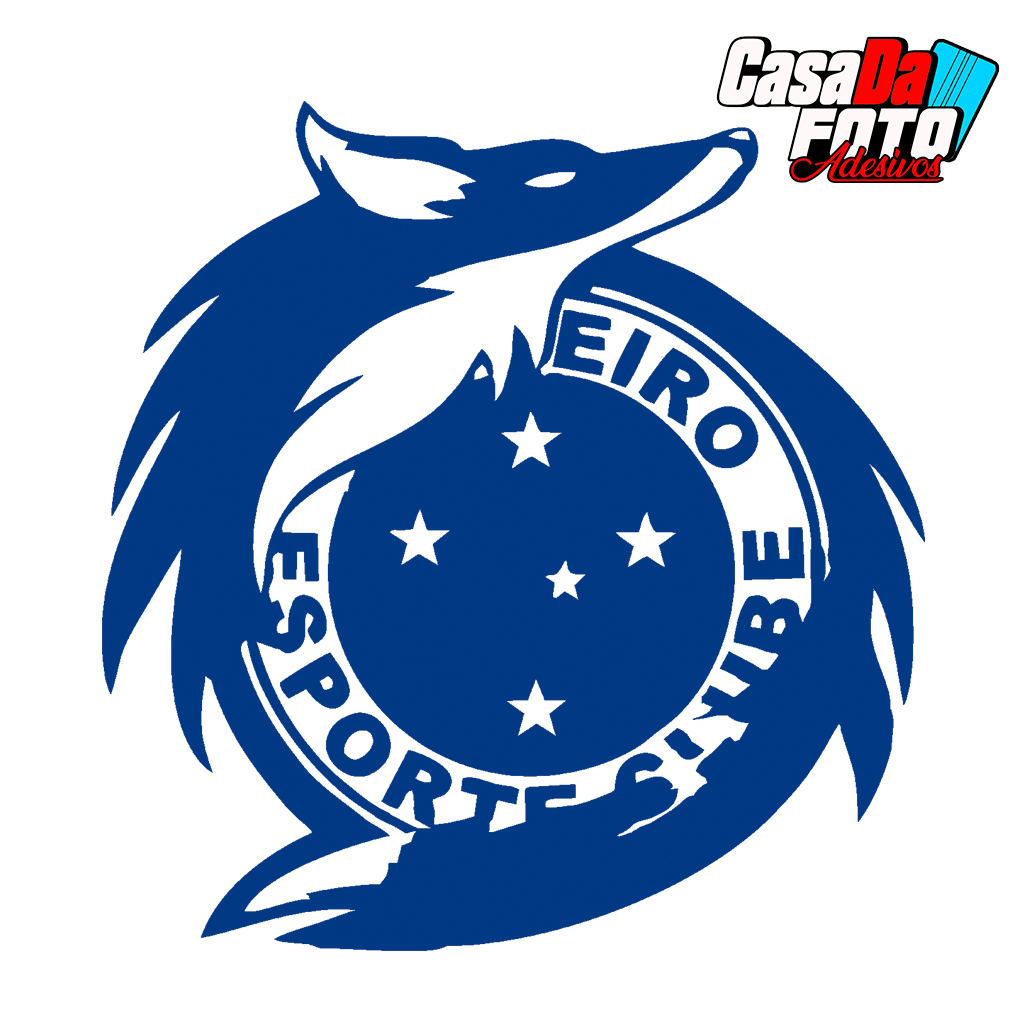 adesivo cruzeiro cabuloso, raposa 5 estrelas, maior de minas para carro moto caminhão bilke decoração time futebol