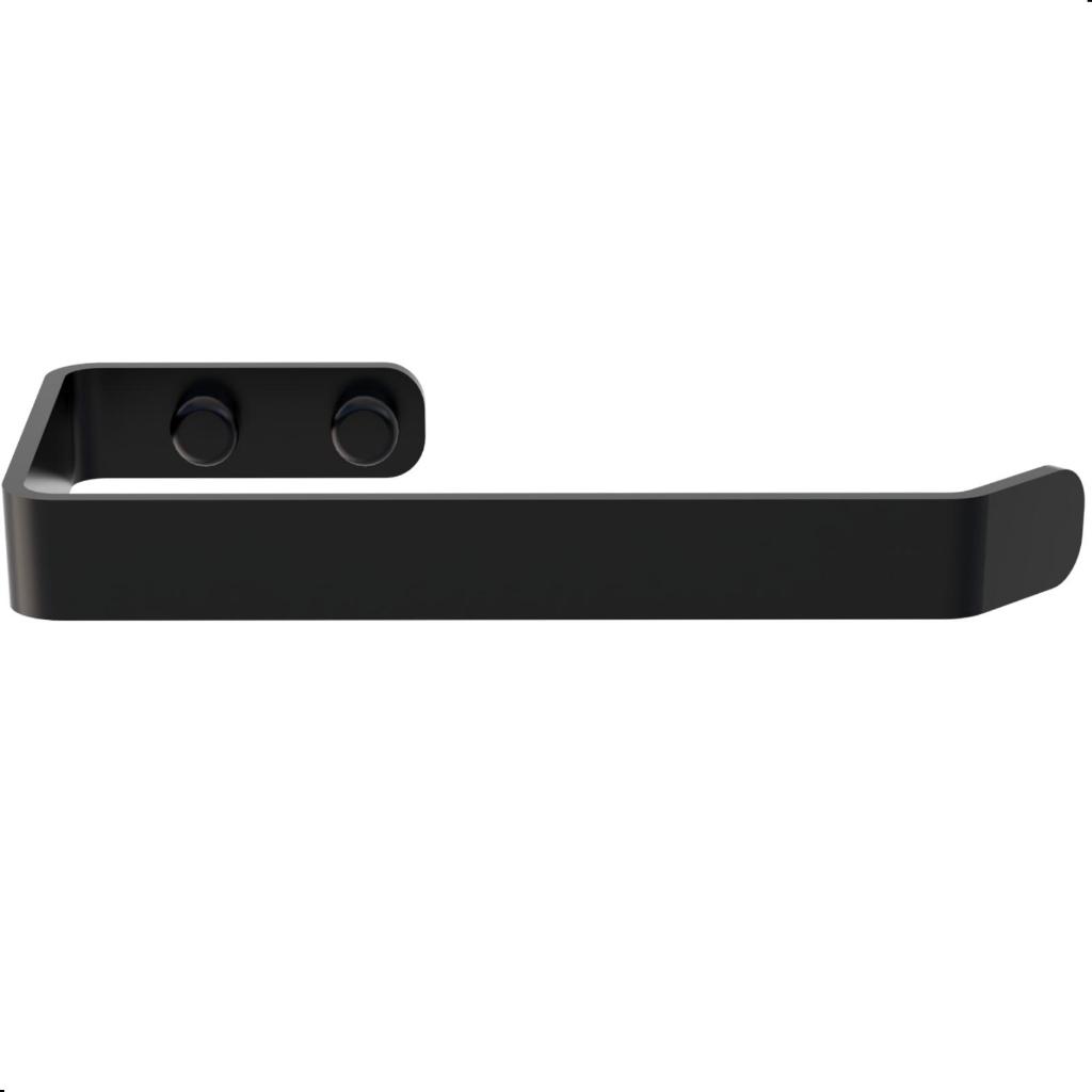Suporte Porta Papel Higiênico De Parede Preto Fosco Plus em Oferta na Shopee