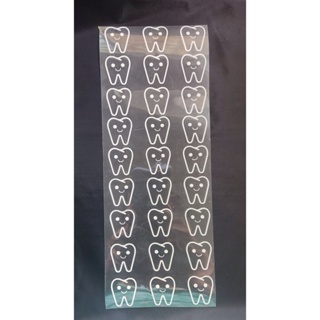 Adesivo termocolante - Cartela Dentinhos 3 cm / Kit Higiene em Oferta na Shopee