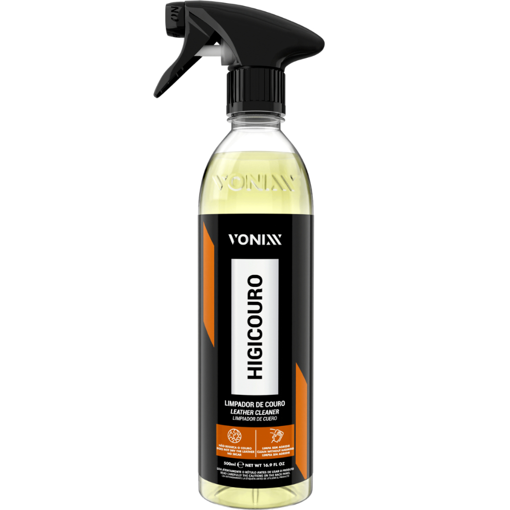 Higicouro Limpa Bancos De Couro Higieniza E Restaura Vonixx 500ml em Oferta na Shopee