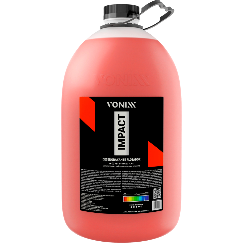 Impact Pré Lavagem Vonixx 5L Limpa Motor e Caixa de Roda em Oferta na Shopee