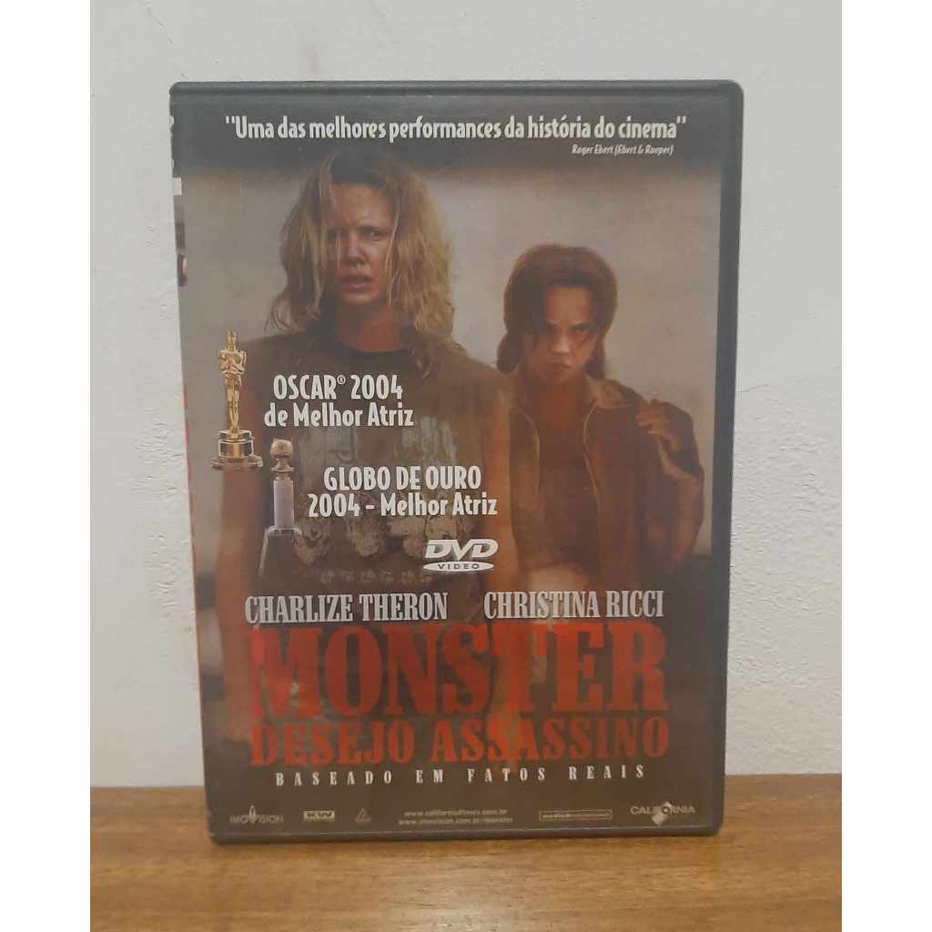2 DVDs Monster Desejo Assassino - com Charlize Therron e Christina Ricci - Sem Medo de Morrer - filme com Uma Thurman e Evan Rachel Wood