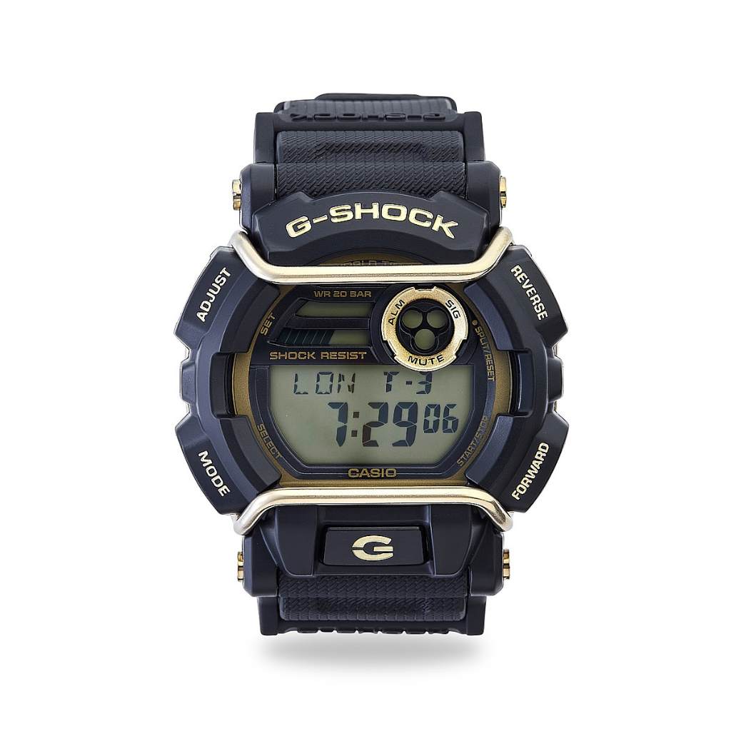 relógio casio g-shock masculino preto / dourado gd400gb1b2df em Oferta na Shopee
