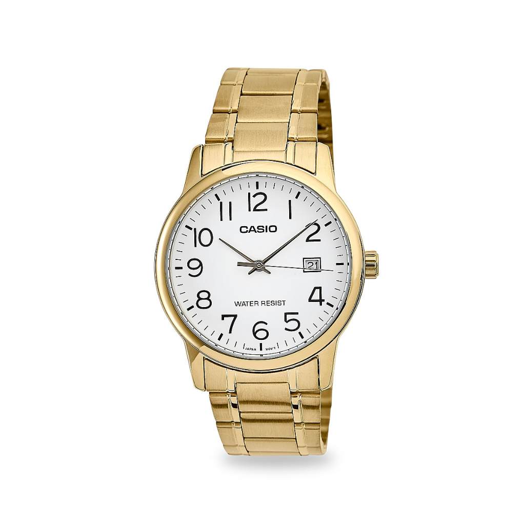 Relógio Casio Masculino Dourado Collection Mtp-V002G-7B2Udf em Oferta na Shopee