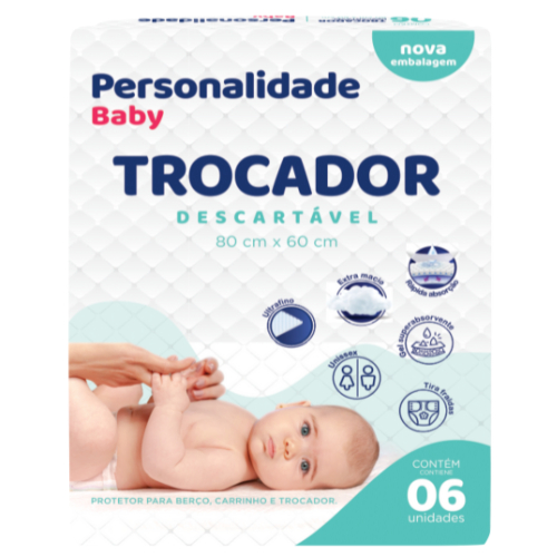 Trocador Personalidade 80cm X 60cm - 06 Pacotes