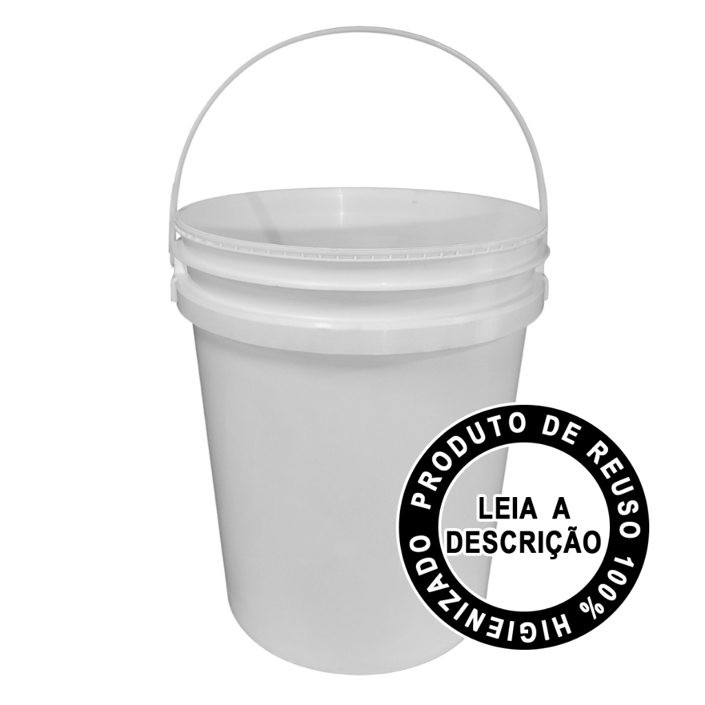 Balde Industrial 20 Litros Alça Reforçada Suporta Até 22kg