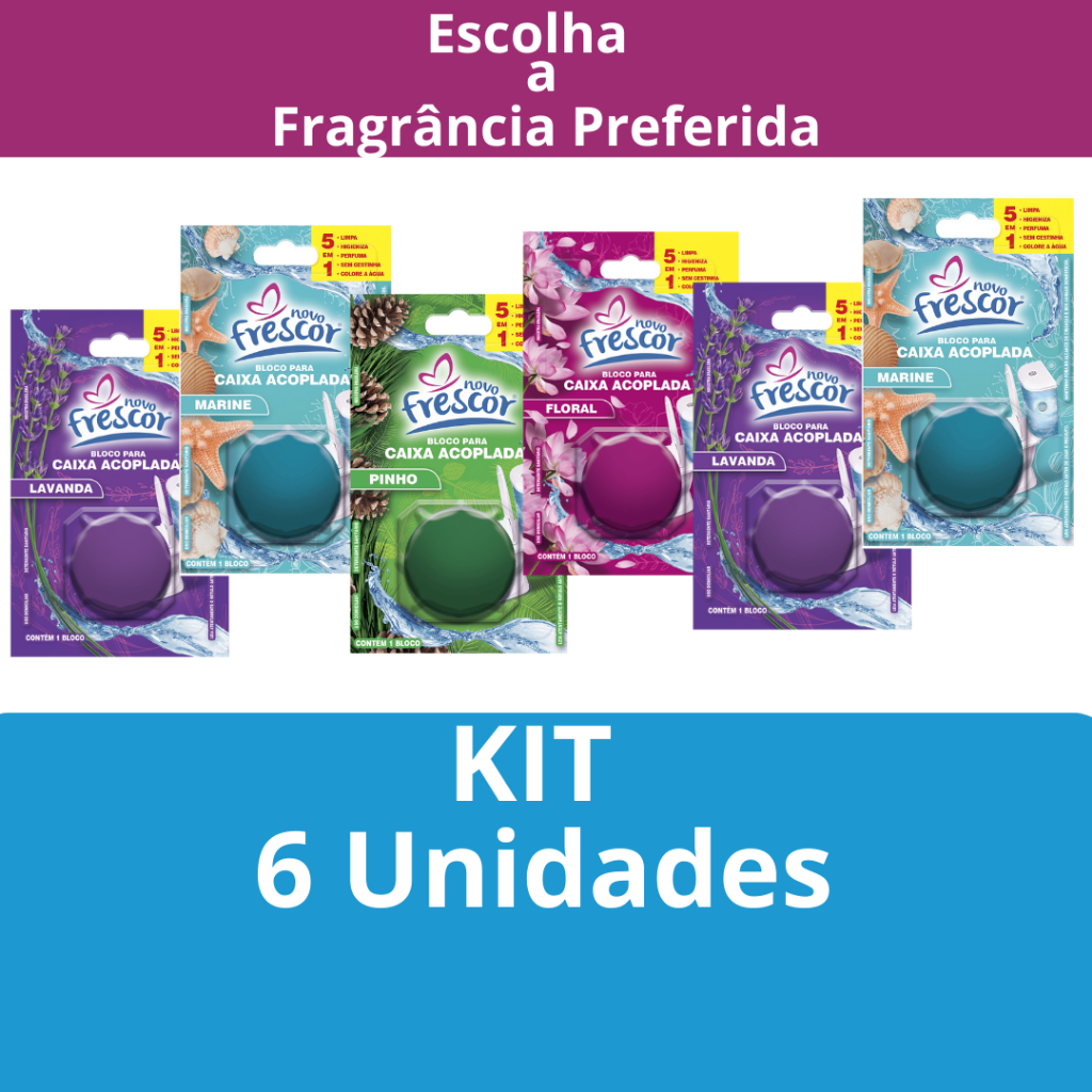 ** 6 Unidades ** Pedra Sanitária Bloco Sanitário Pastilha Tablete Caixa Acoplada 45g