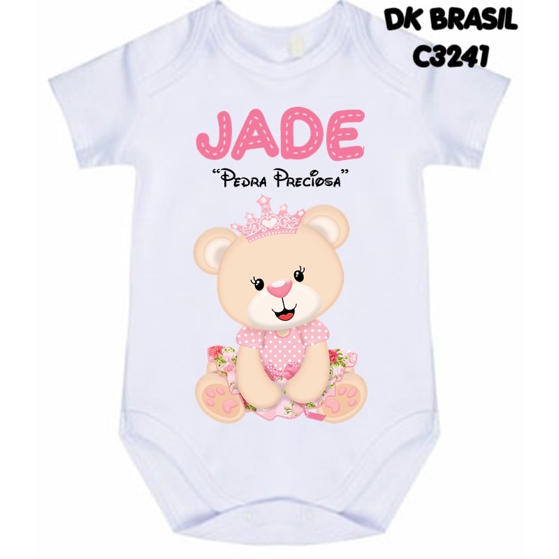 Body Ursa Princesa Significado do nome Jade C3241