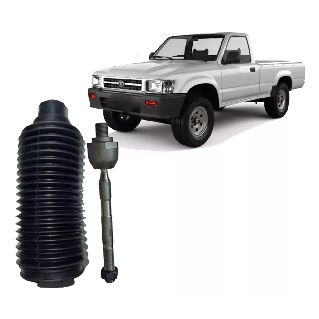 1 Coifa Caixa Direção + 1 Barra Braço Axial Hilux Sw4 1997 1998 1999 2000 2001 2002 2003 A 2004