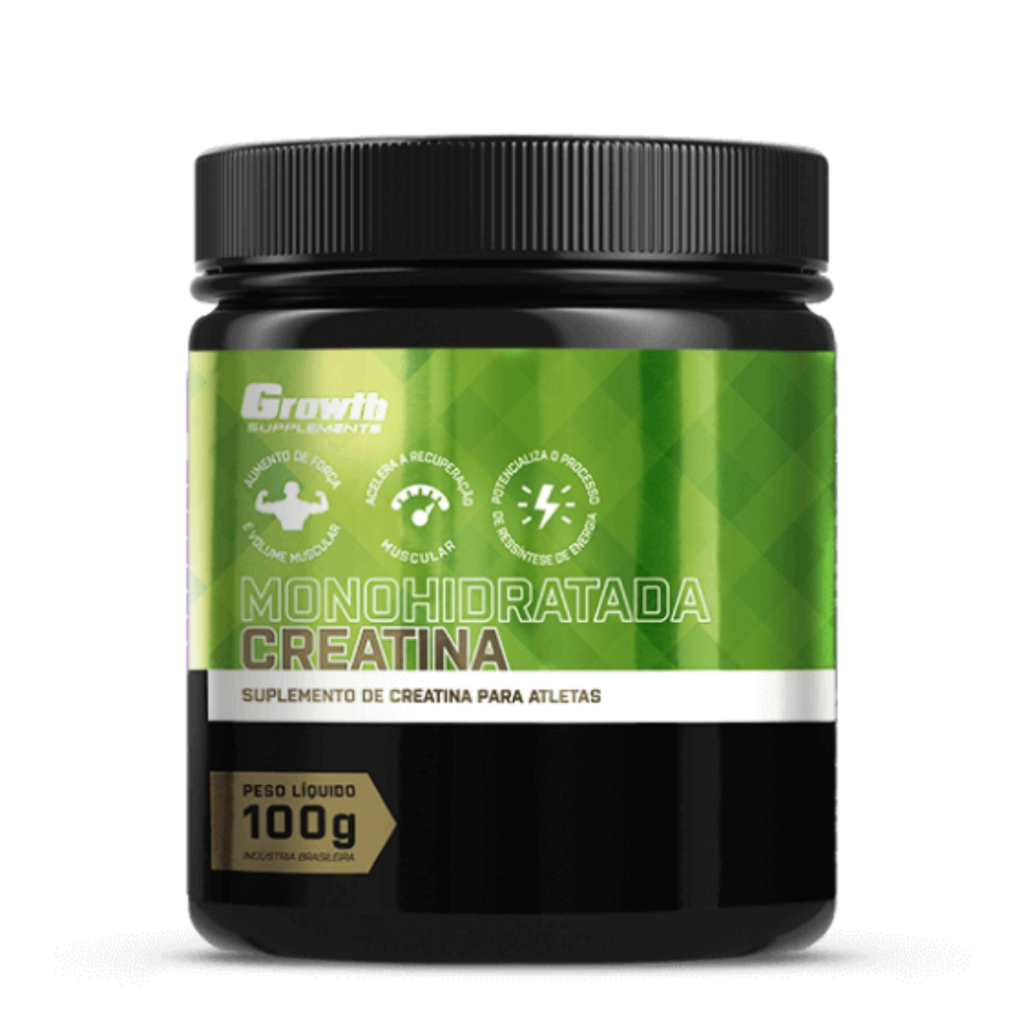 CREATINA MONOHIDRATADA 100G - GROWTH SUPPLEMENTS - ORIGINAL