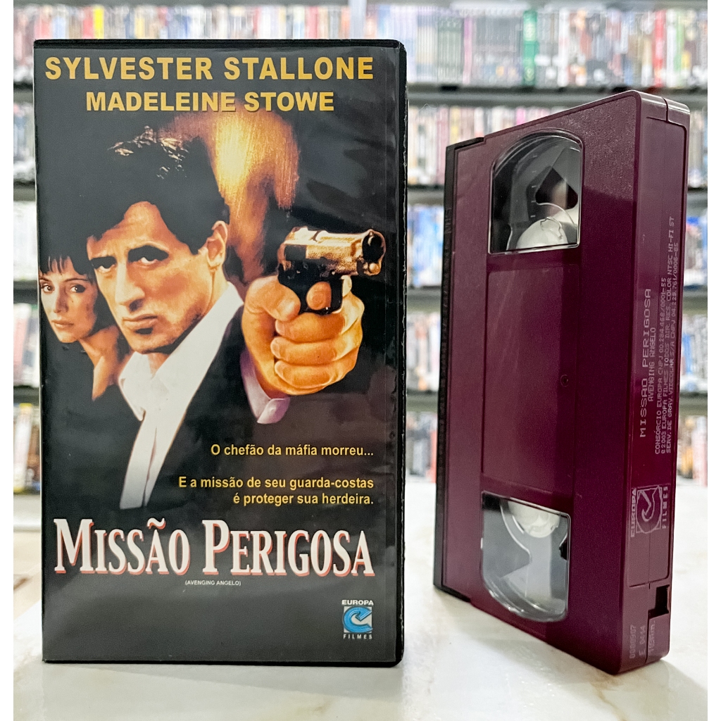 VHS Missão Perigosa - LEGENDADO - Sylvester Stallone - Original - Fita de Vídeo Filme - Ação