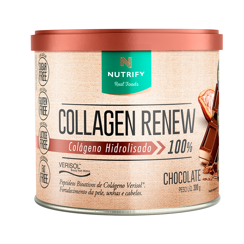 Collagen Renew Hidrolisado Nutrify - Lata 300g - Colágeno Verisol