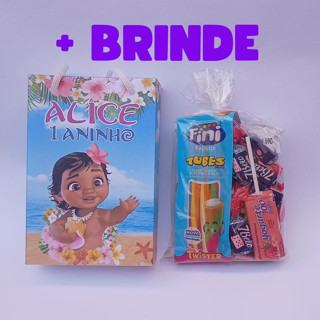 SACOLINHAS PERSONALIZADAS MOANA BABY + KITS DOCES SURPRESA (FAZEMOS QUALQUER TEMA)