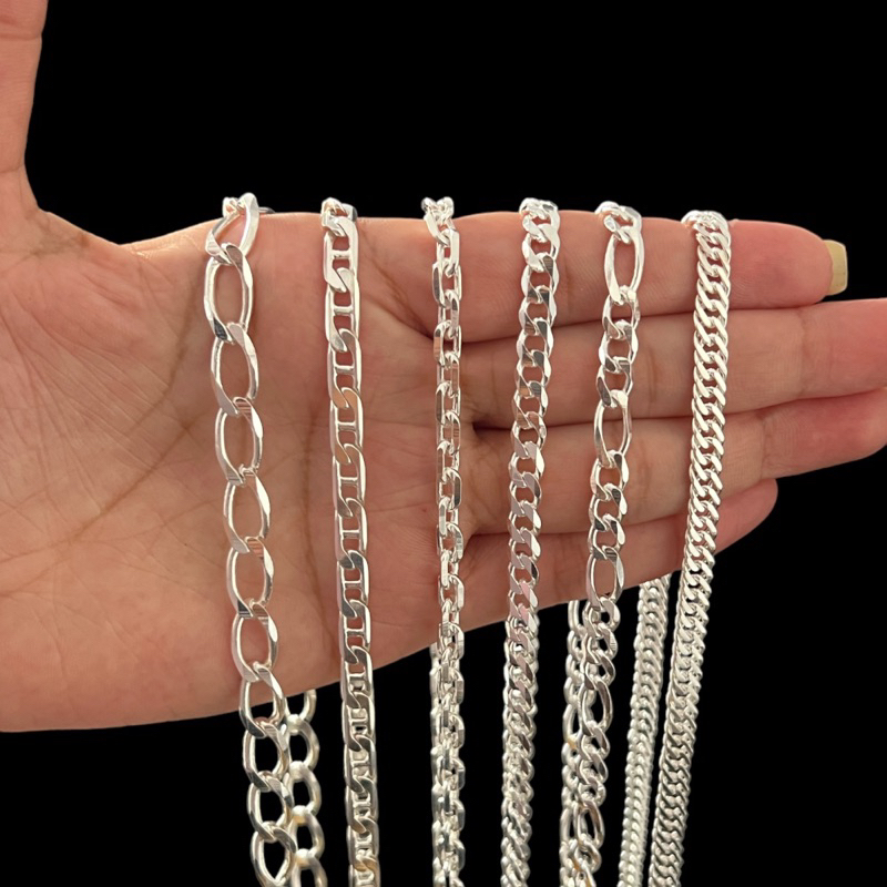 Cordão Corrente Correntinha Prata Masculina Modelos Variados Banhado a Prata 925 Legítimo