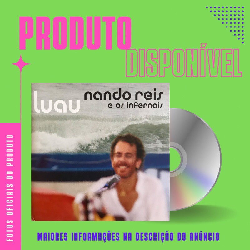CD NANDO REIS E OS INFERNAIS - LUAU (Part. Especial: Negra Li, Andreas Kisser, Samuel Rosa)