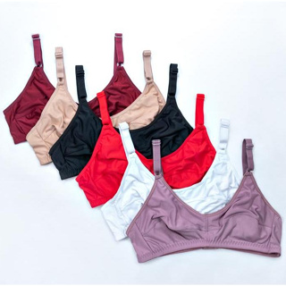 Kit 5 Sutiã Sem Bojo Reforçado Microfibra em Oferta na Shopee