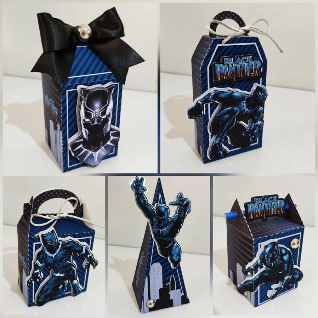 KIT LEMBRANCINHA PERSONALIZADA PANTERA NEGRA