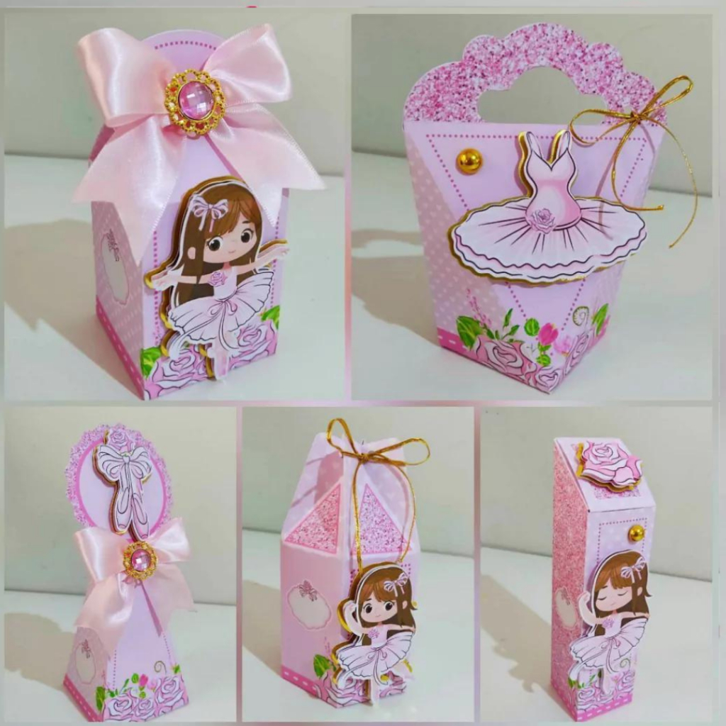 KIT PERSONALIZADO BAILARINA/FESTA/ANIVERSARIO/LEMBRANCINHA