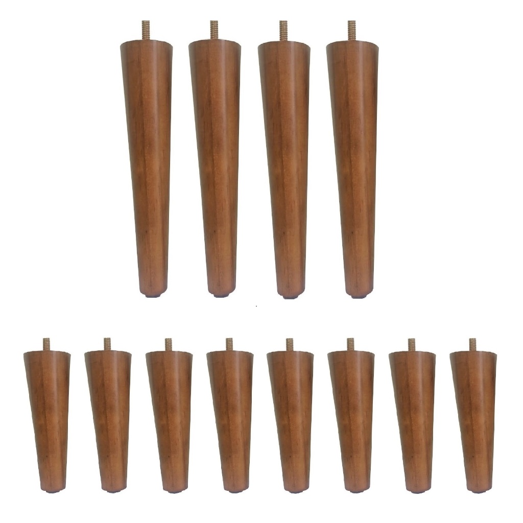 8 Pé Palito 25cm + 4 Pé Palito 40cm Com Suporte de fixação Chapinha Inclinada ou Reta ou Bucha Americana