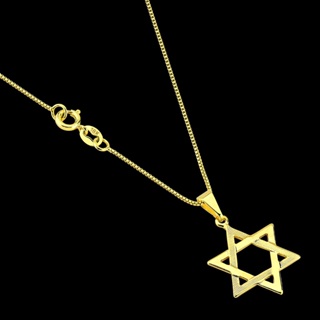Corrente Colar Veneziana + Pingente Estrela de Davi Banhados a Ouro 18k Cordão Masculino Dourado em Oferta na Shopee