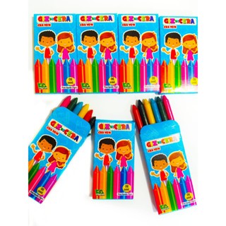 30 Cx Giz De Cera 6 Cores Colorido Atacado Para Kit Festa Lembrancinha Aniversario Prenda novo em Oferta na Shopee