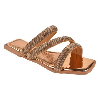 Rasteirinha Femininas Chinelo Strass Brilho