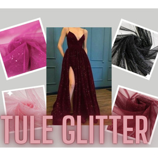 3 Metros de Tule glitter/ Tule Cristal - Várias cores - ( 3mts x 1,50 largura)