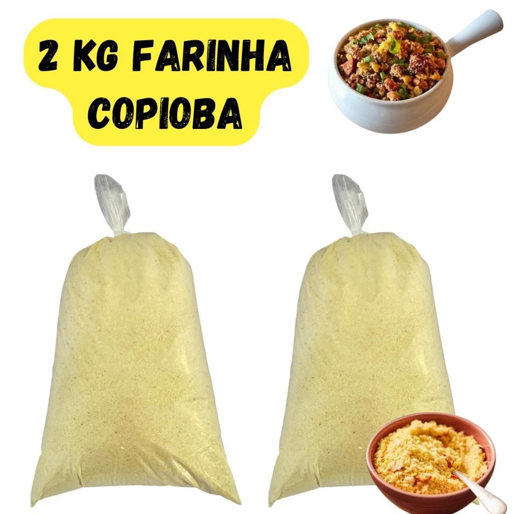 Farinha De Copioba Mandioca Amarela Torrada E Fina A Melhor Da Bahia 2 Kg em Oferta na Shopee