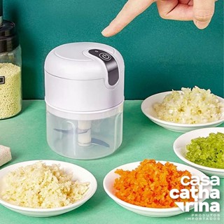 Mini Triturador Elétrico Processador de Alimentos USB 250ml Moedor Multifuncional