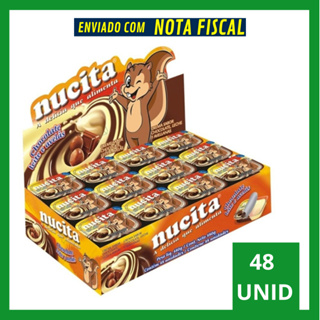 Chocolate Nucita Creme Avelã Caixa Bicolor 48un em Oferta na Shopee