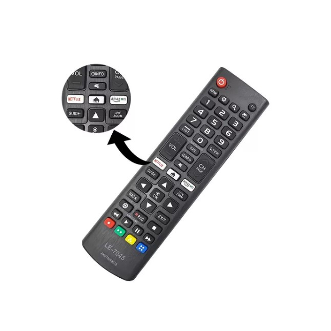 Imagem Controle Tv L..g Compatível Tv Smart  Lcd Led Plasma  NETFLIX  AMAZON-Fbg-8035 Le7045 Sky8035 AKB75095315 AKB74915321