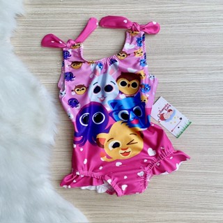 Body Maiô Infantil Bolofofos Biquíni Suplex Menina Bebe
