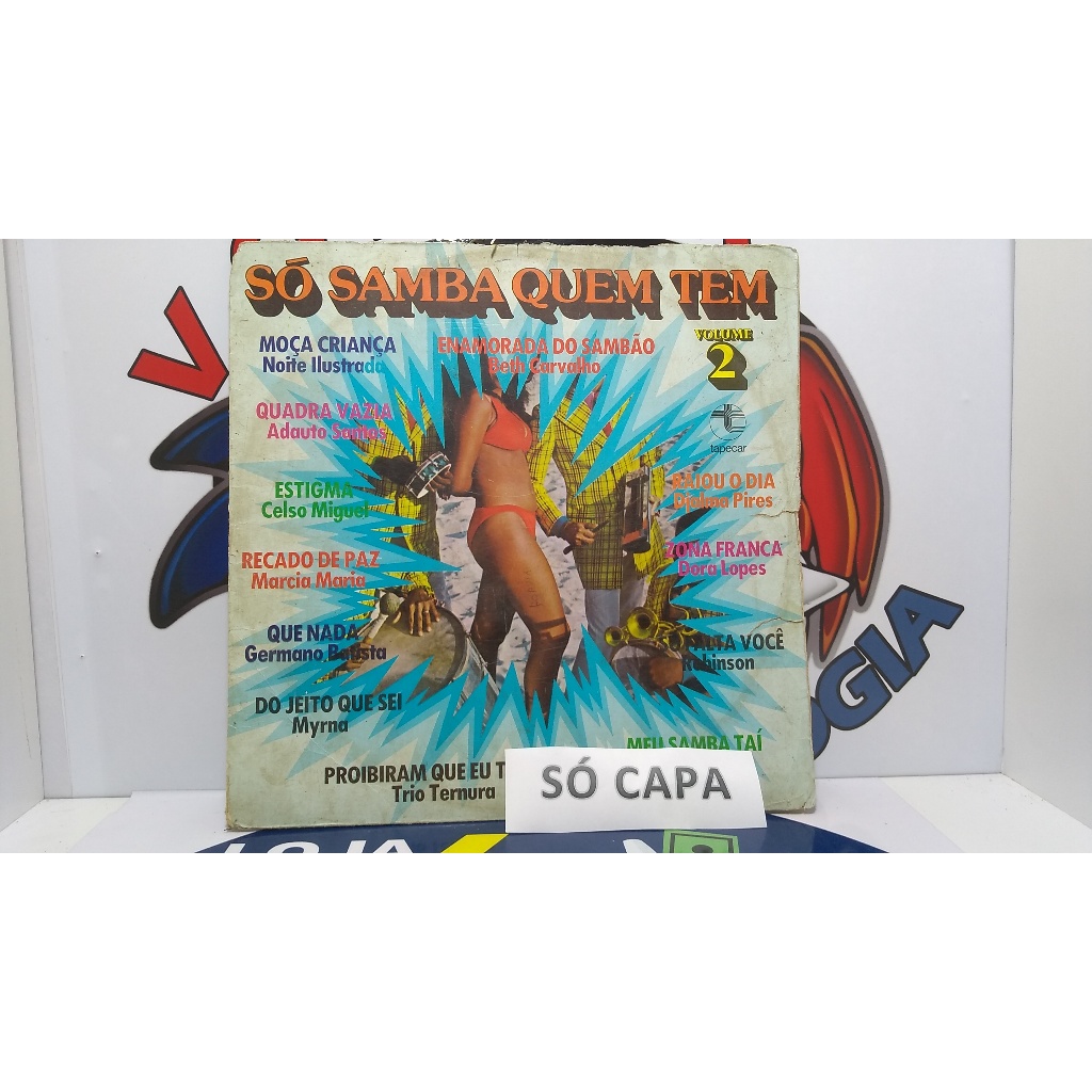 capa vazia lp só samba quem tem