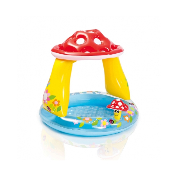 Piscina Cogumelo 45L com Cobertura - Intex 57114 - Mom & Baby