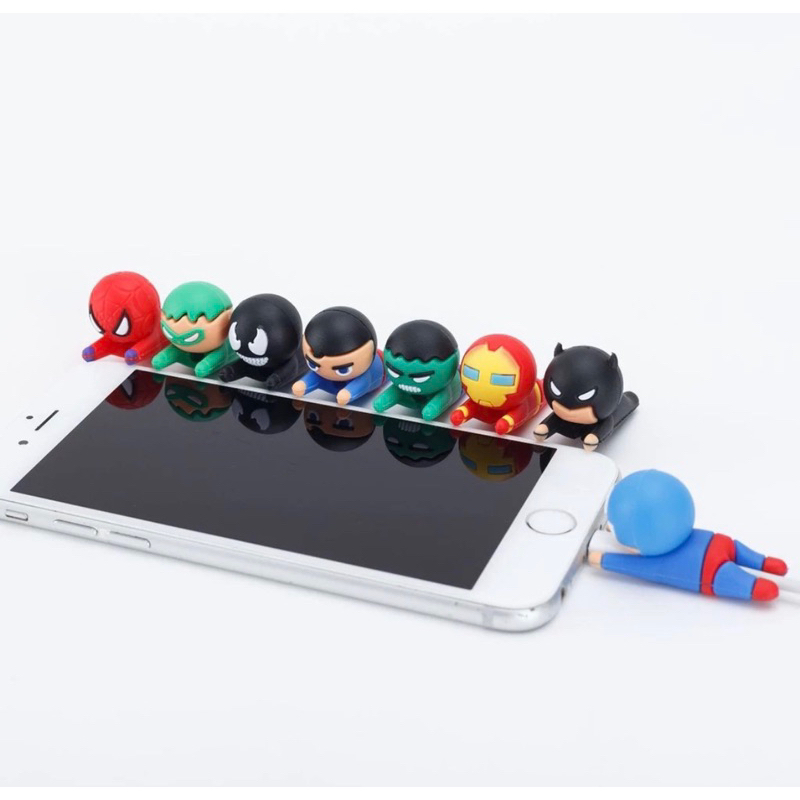 Protetor de cabo USB Personagens em silicone para celular protege de danos em Oferta na Shopee