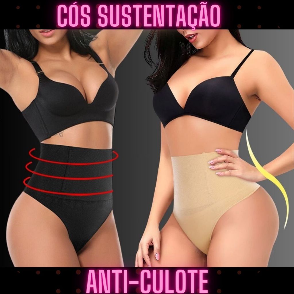 Detalhes do Calcinha Modeladora PantyShape cos  cintura alta conforto  Reduz de 3 Medidas na Hora!