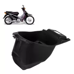 Bau Interno Porta Capacete Biz 100 Original Cromo Forte