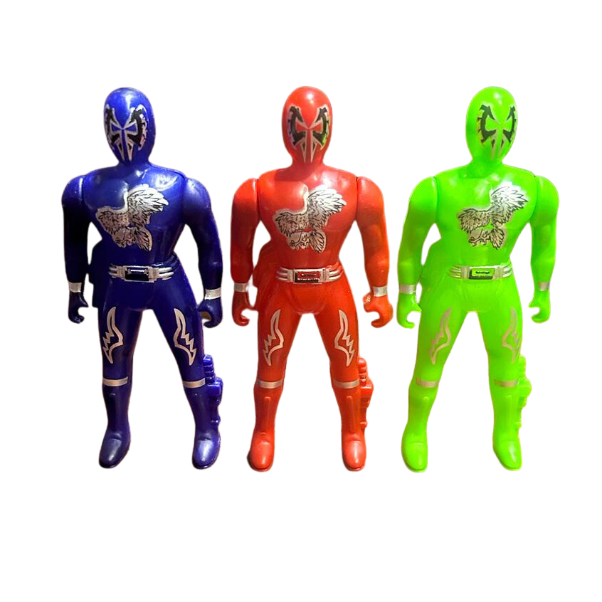 BONECO RANGER HERO COM 3 WELLKIDS Criança Brinquedo Infantil Diversão Presente Lembrancinha