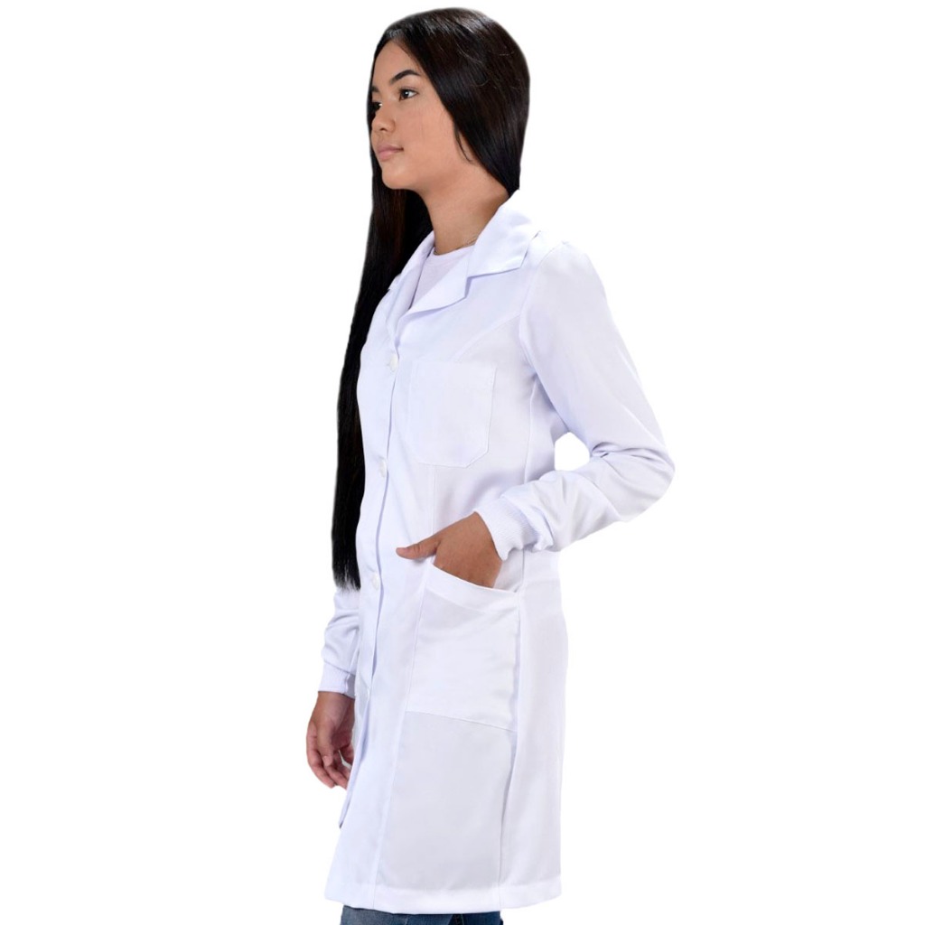 Jaleco Feminino Oxford Com Punho Jaleco Feminino Oxford Com Punho